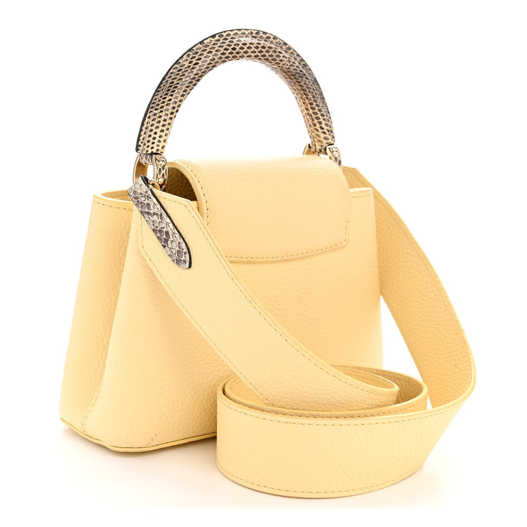 Louis Vuitton Taurillon Snakeskin Mini Capucines Banane
