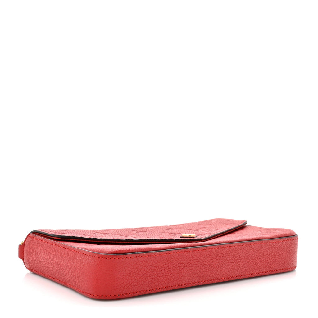 Louis Vuitton Empreinte Pochette Felicie Chain Wallet Scarlet