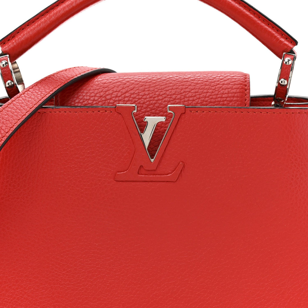 Louis Vuitton Taurillon Capucines BB Coquelicot