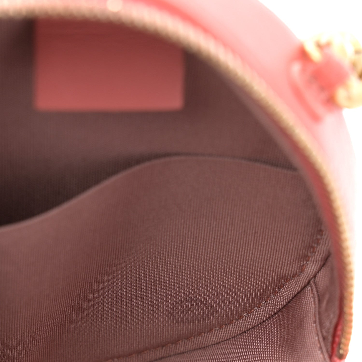 Chanel Lambskin Quilted Chanel 19 Round Clutch With Chain Pink