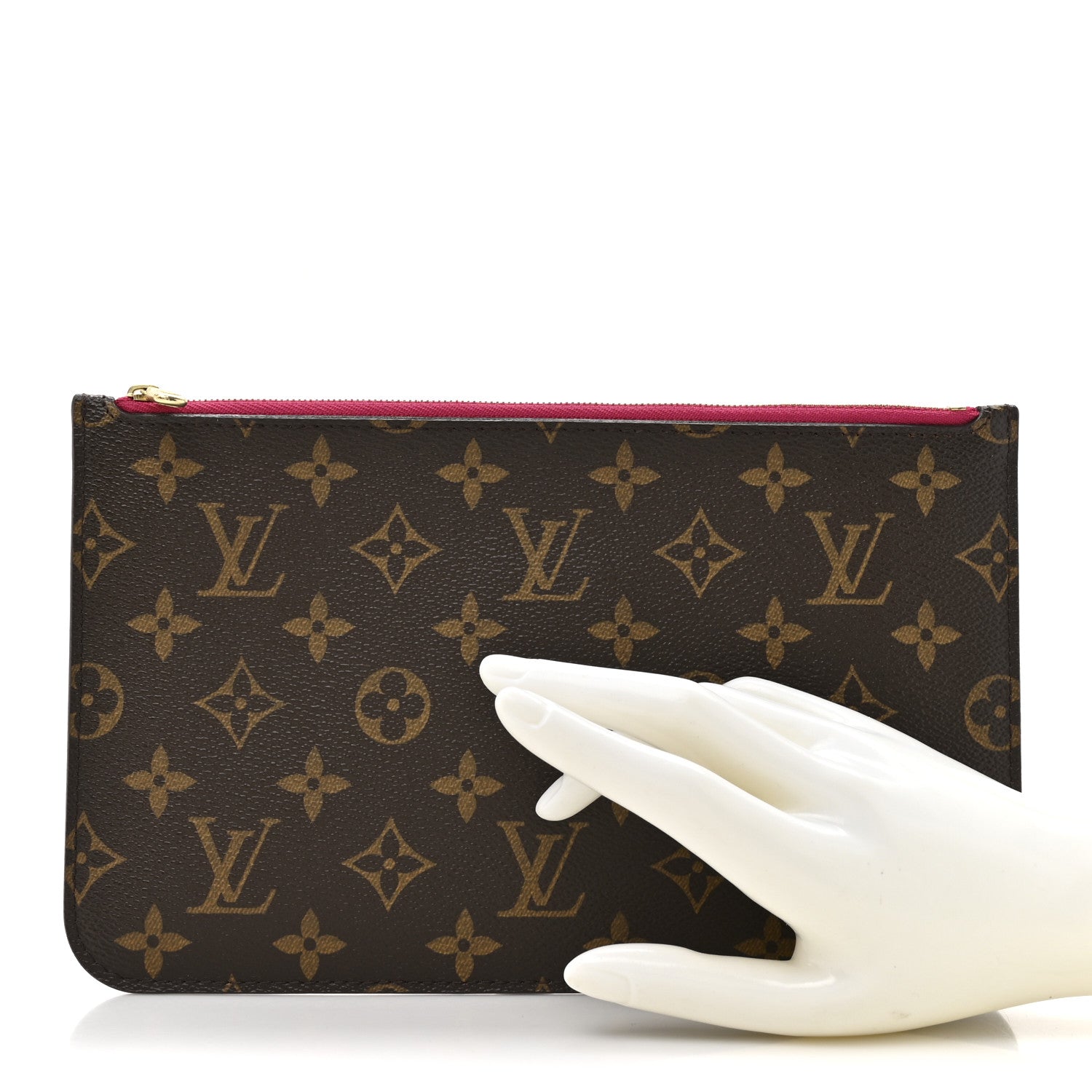 Louis Vuitton Monogram Neverfull MM GM Pochette Pivoine