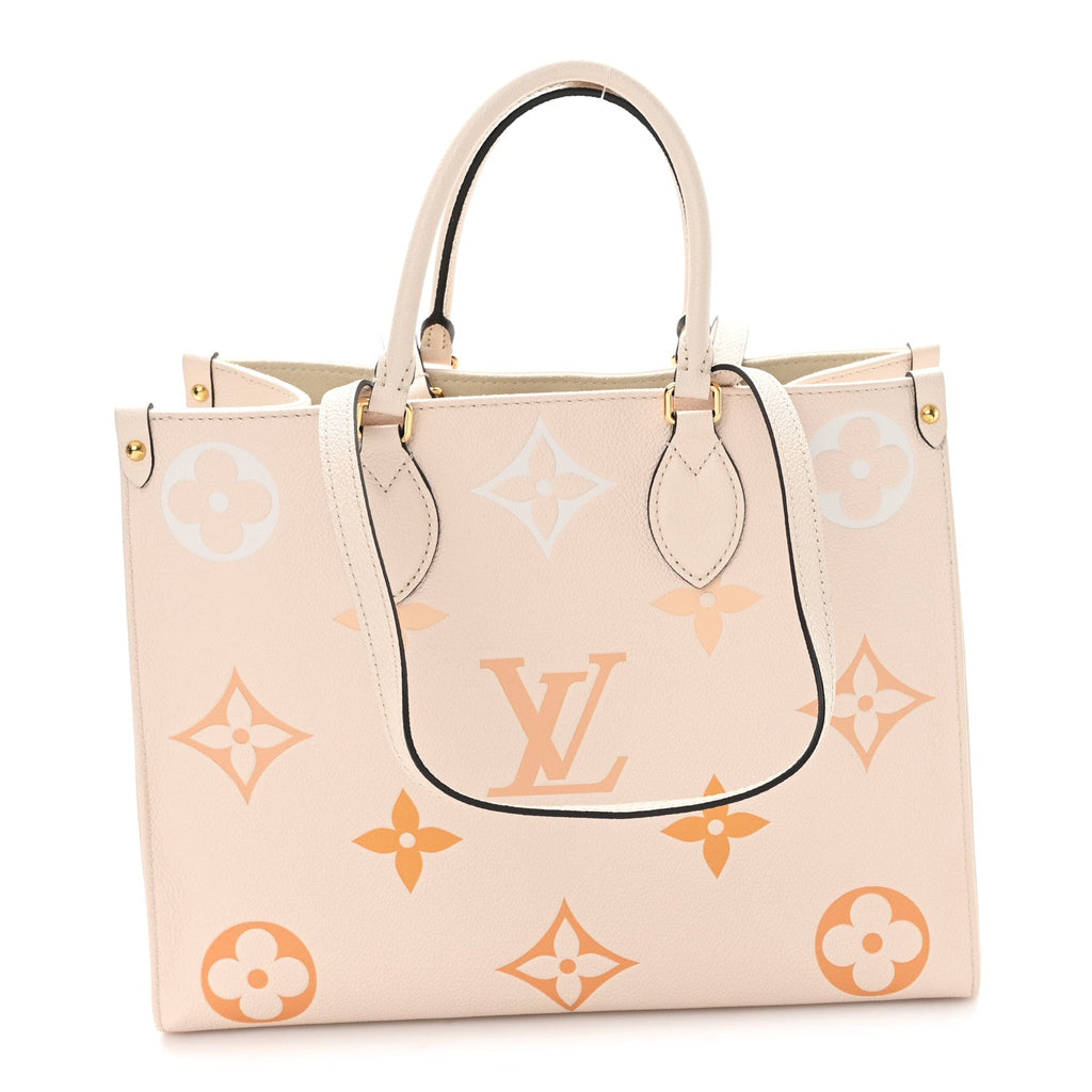 Louis Vuitton Empreinte Monogram Giant By The Pool Onthego MM Cream Saffron
