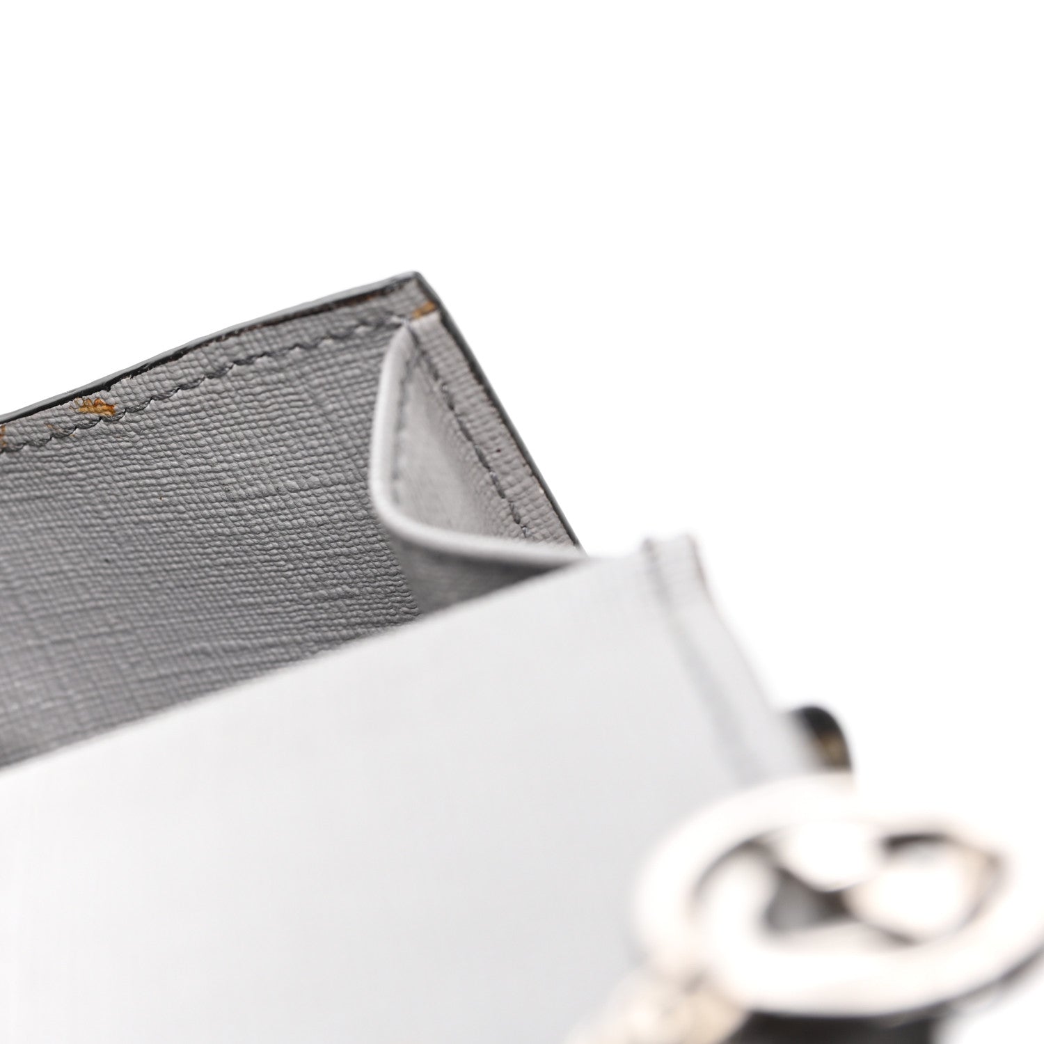 Gucci GG Supreme Monogram GG Pierce French Flap Wallet Ecru Grigio