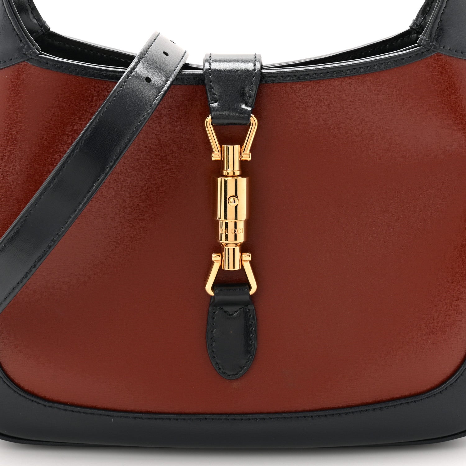 Gucci Boarded Dyana Lux Calfskin Bi-Color Small Jackie 1961 Hobo Mineral Red Blue