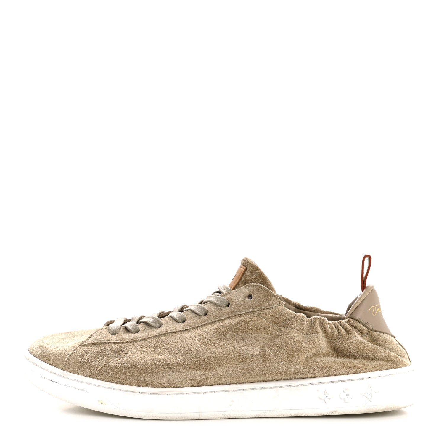 Louis Vuitton Suede Calfskin LV Soft Sneakers 9 Beige