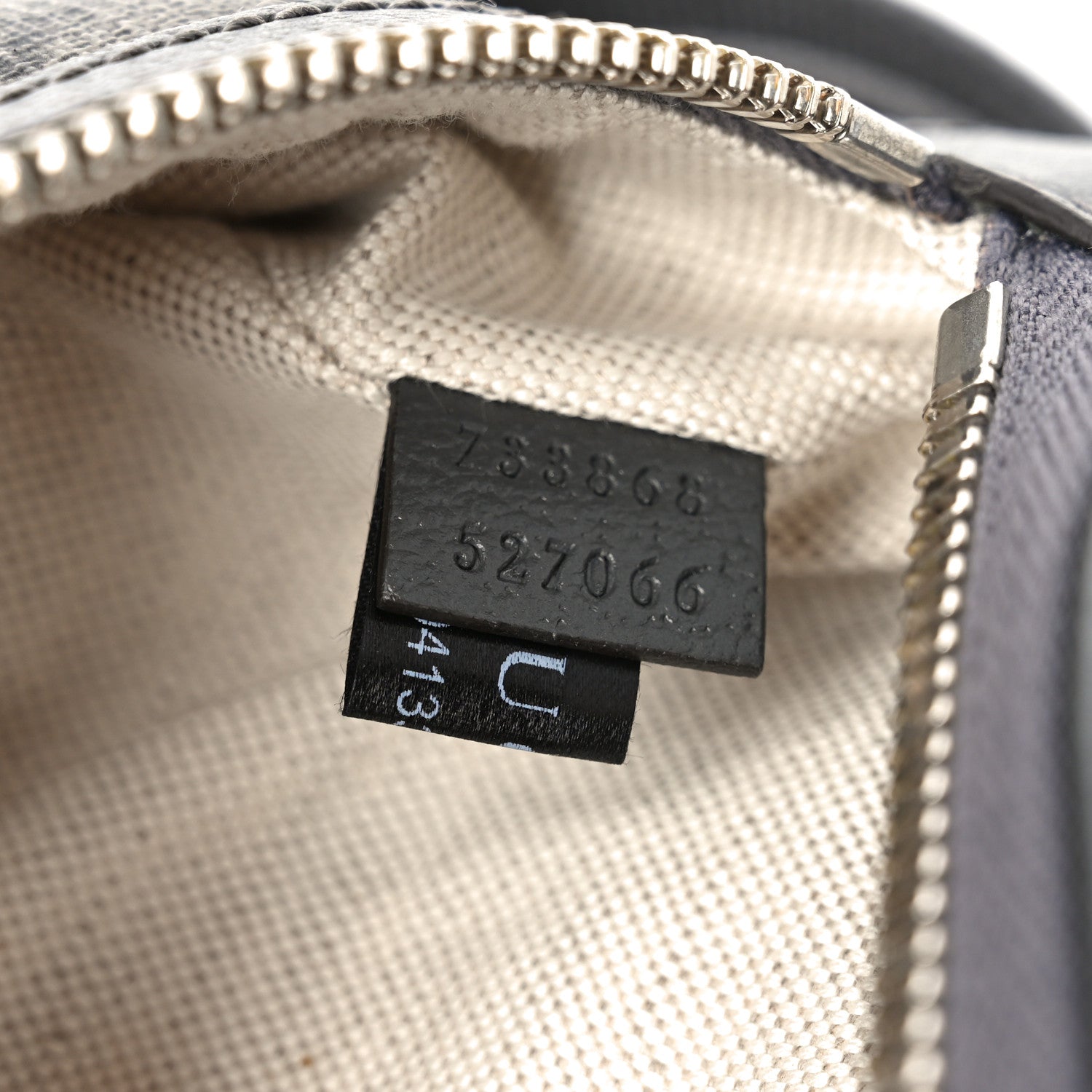 Gucci GG Supreme Monogram Textured Dollar Calfskin Ophidia Belt Bag Grey Black Graphite Grey