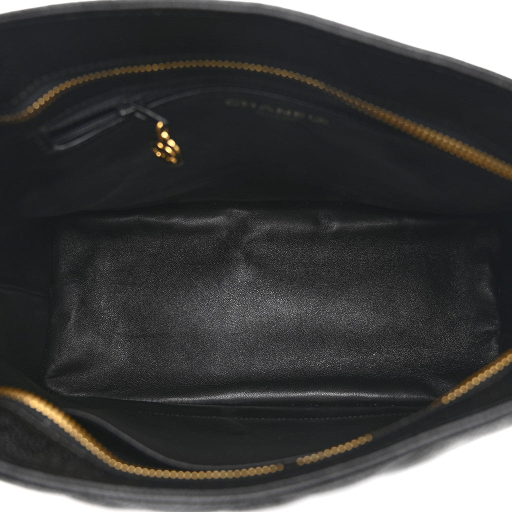 Chanel Caviar Quilted Medallion Tote Black