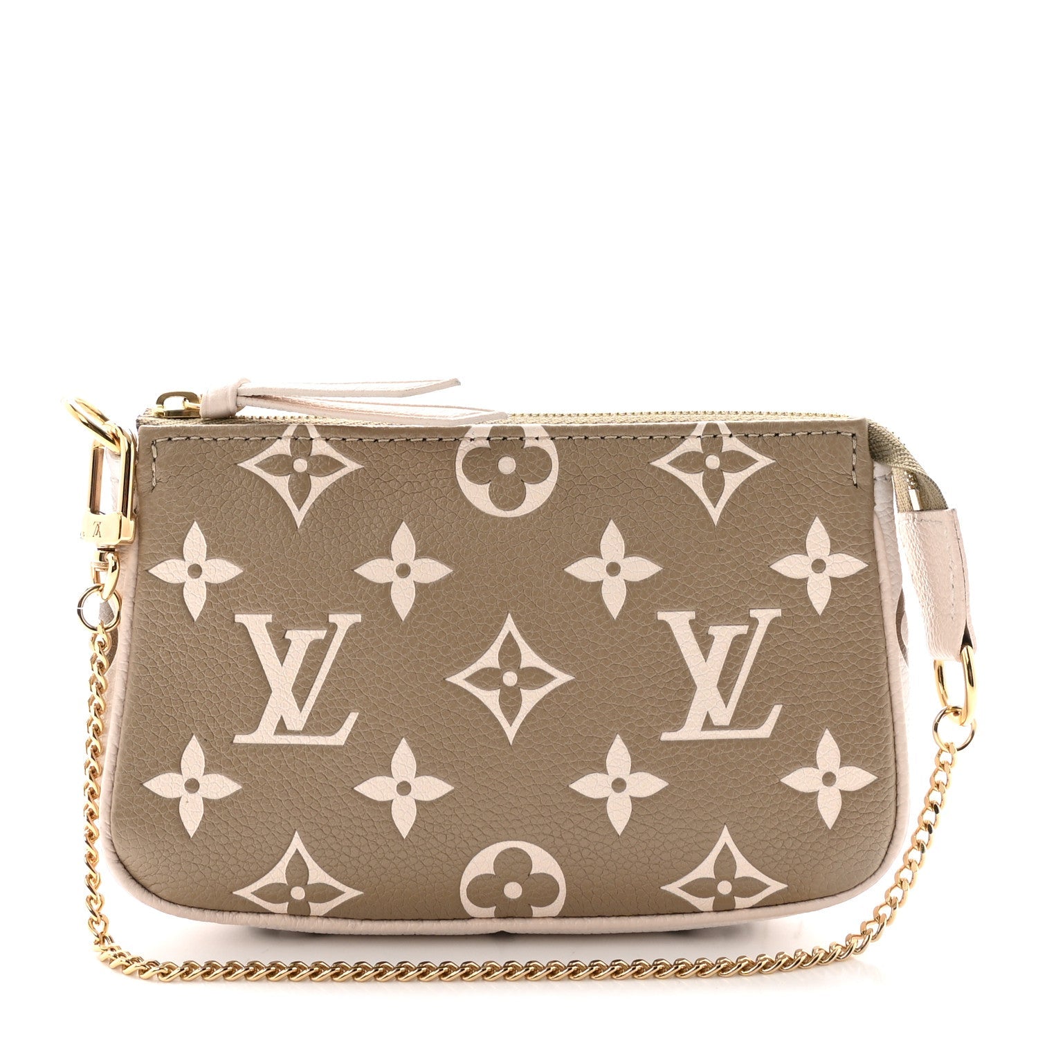 Louis Vuitton Empreinte Spring in the City Mini Pochette Accessories Kaki Beige Cream