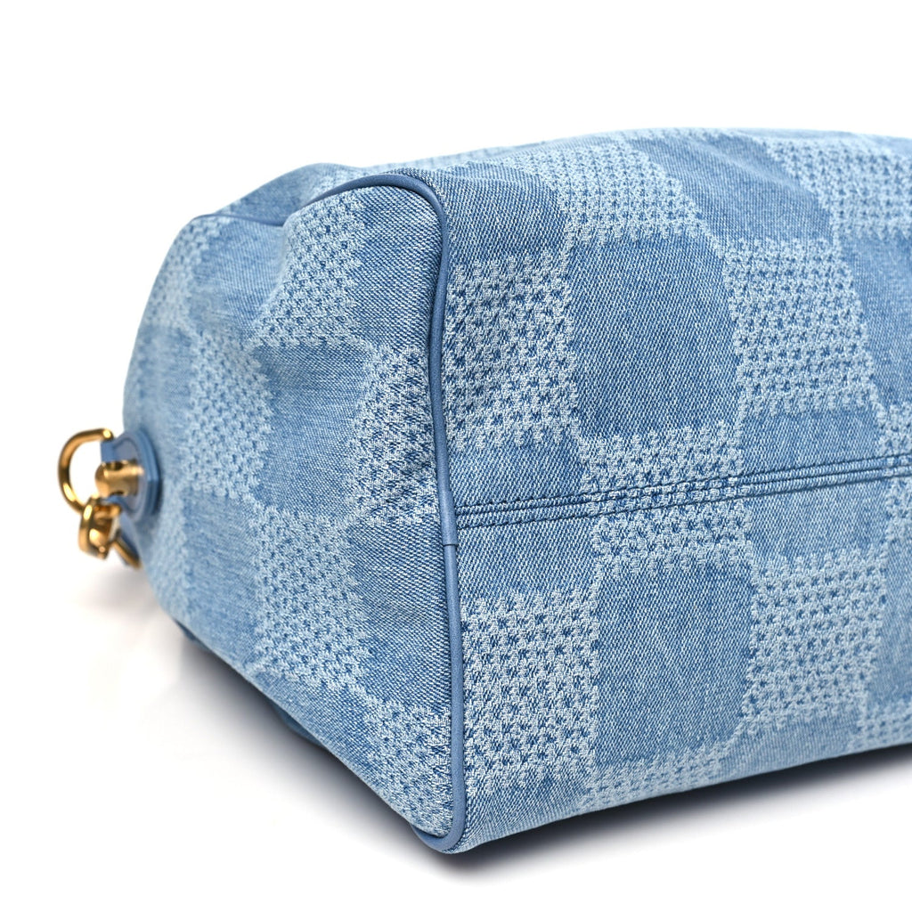 Louis Vuitton Damier Denim 3D Speedy Bandouliere 30 Denim Blue