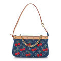 Louis Vuitton LV X TM Monogram Denim Cerises Pochette Accessories Blue