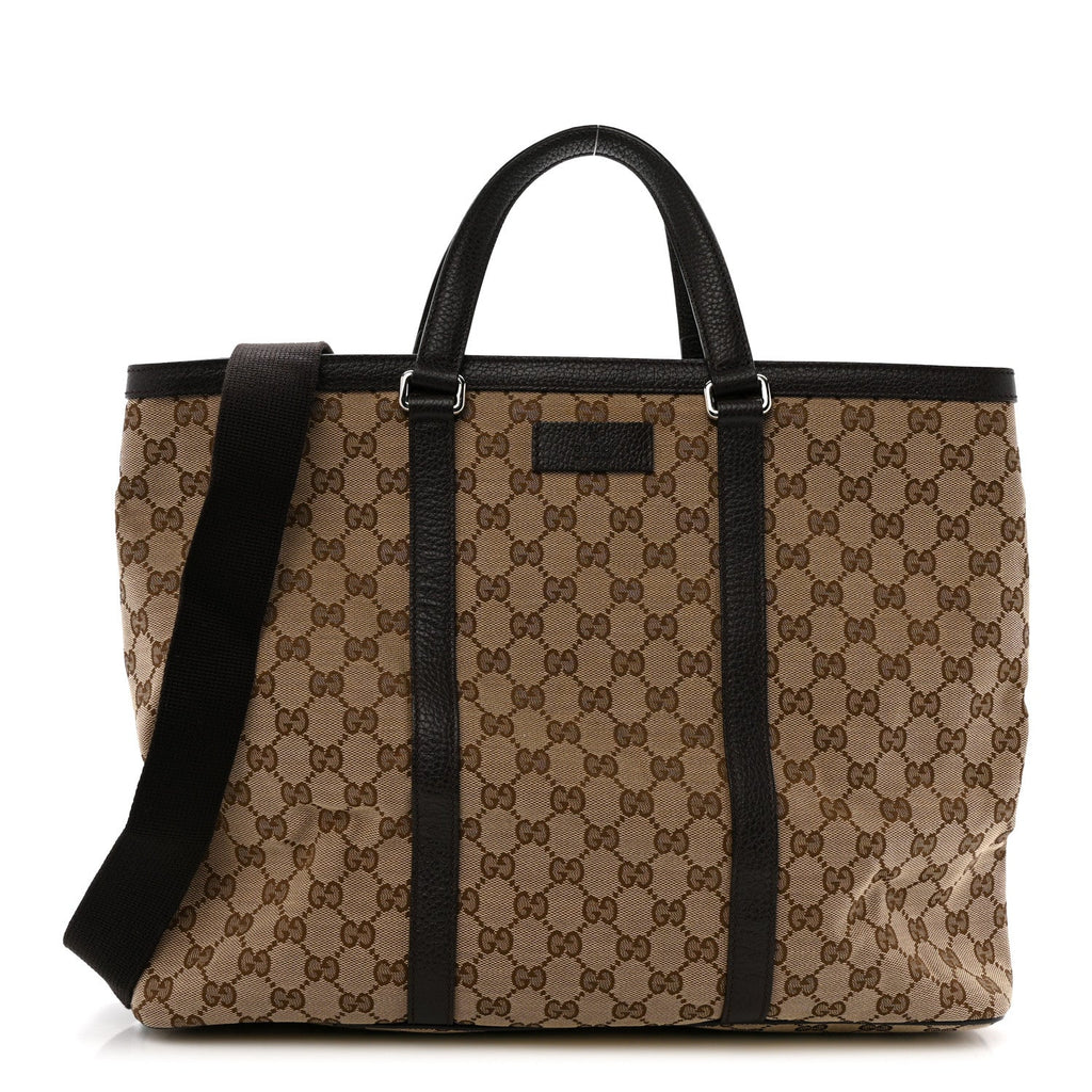 Gucci GG Monogram Large Joy Tote Bag Dark Brown