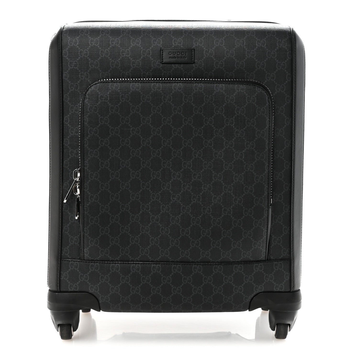 Gucci GG Supreme Monogram Gran Turismo Suitcase Black Grey