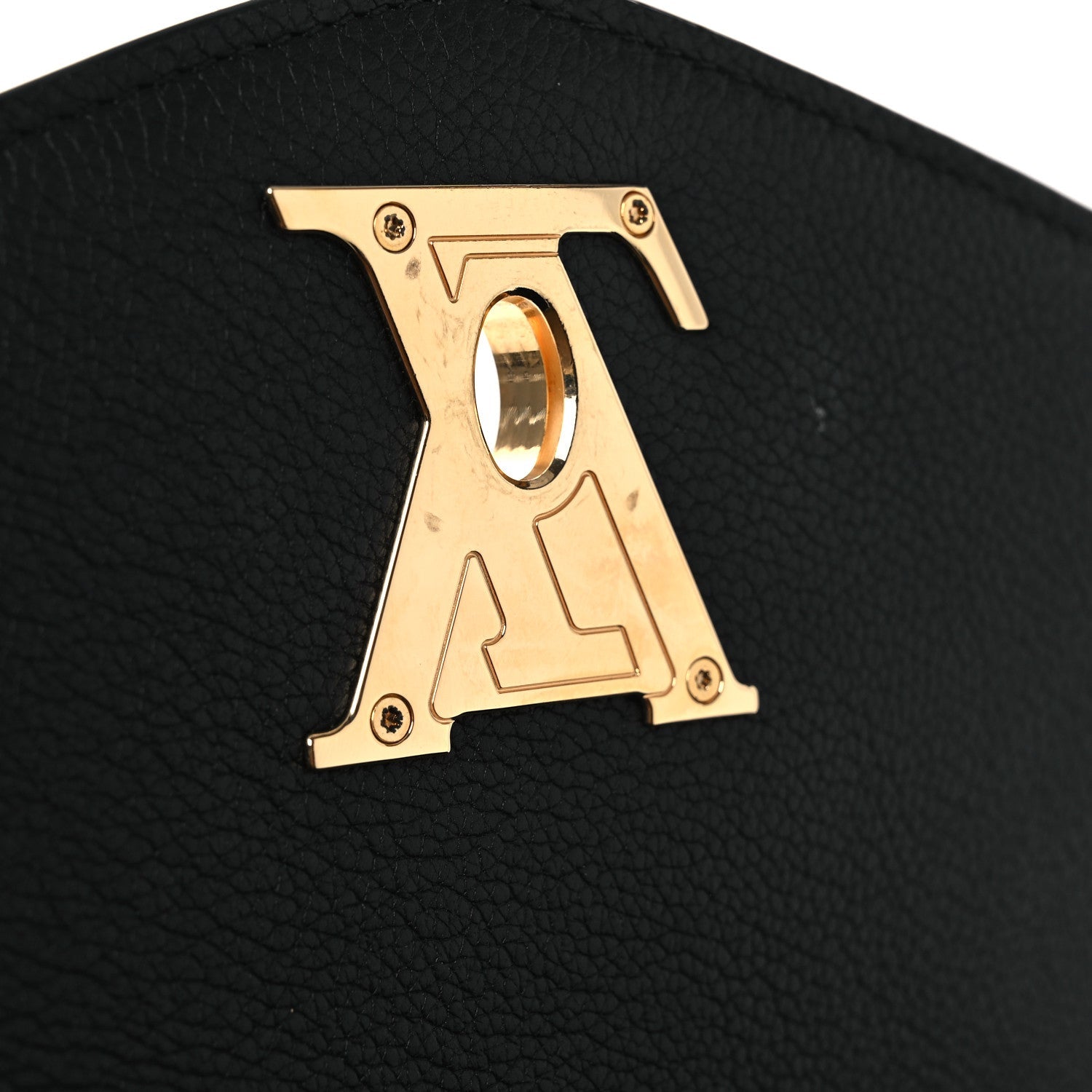 Louis Vuitton Grained Calfskin Lockme Oxford Black
