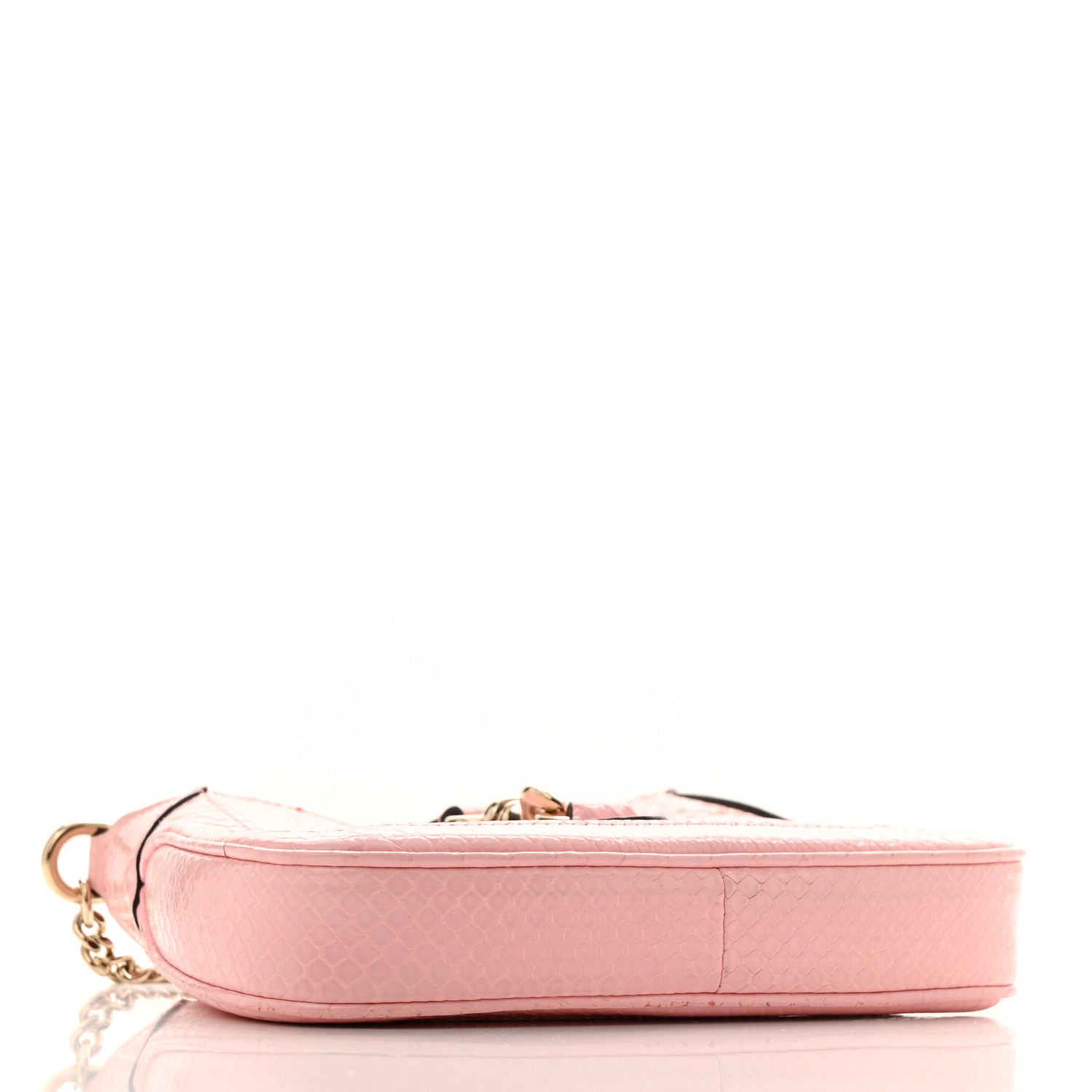 Gucci Snakeskin Mini Jackie Notte Bag Pink
