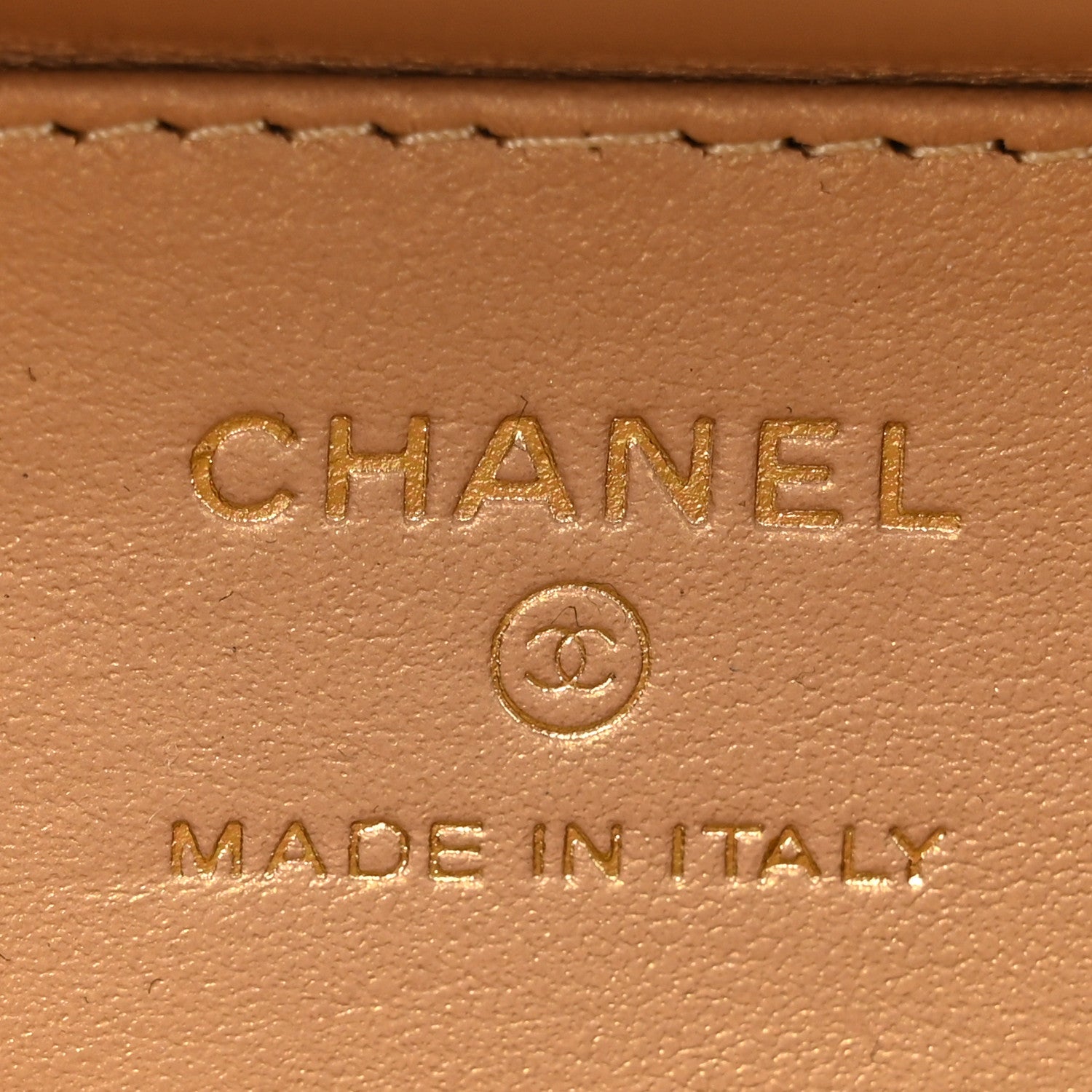 Chanel Lambskin Quilted Mini Golden Plate Clutch With Chain Black