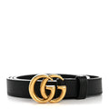 Gucci Calfskin Double G 20mm Belt 80 32 Black
