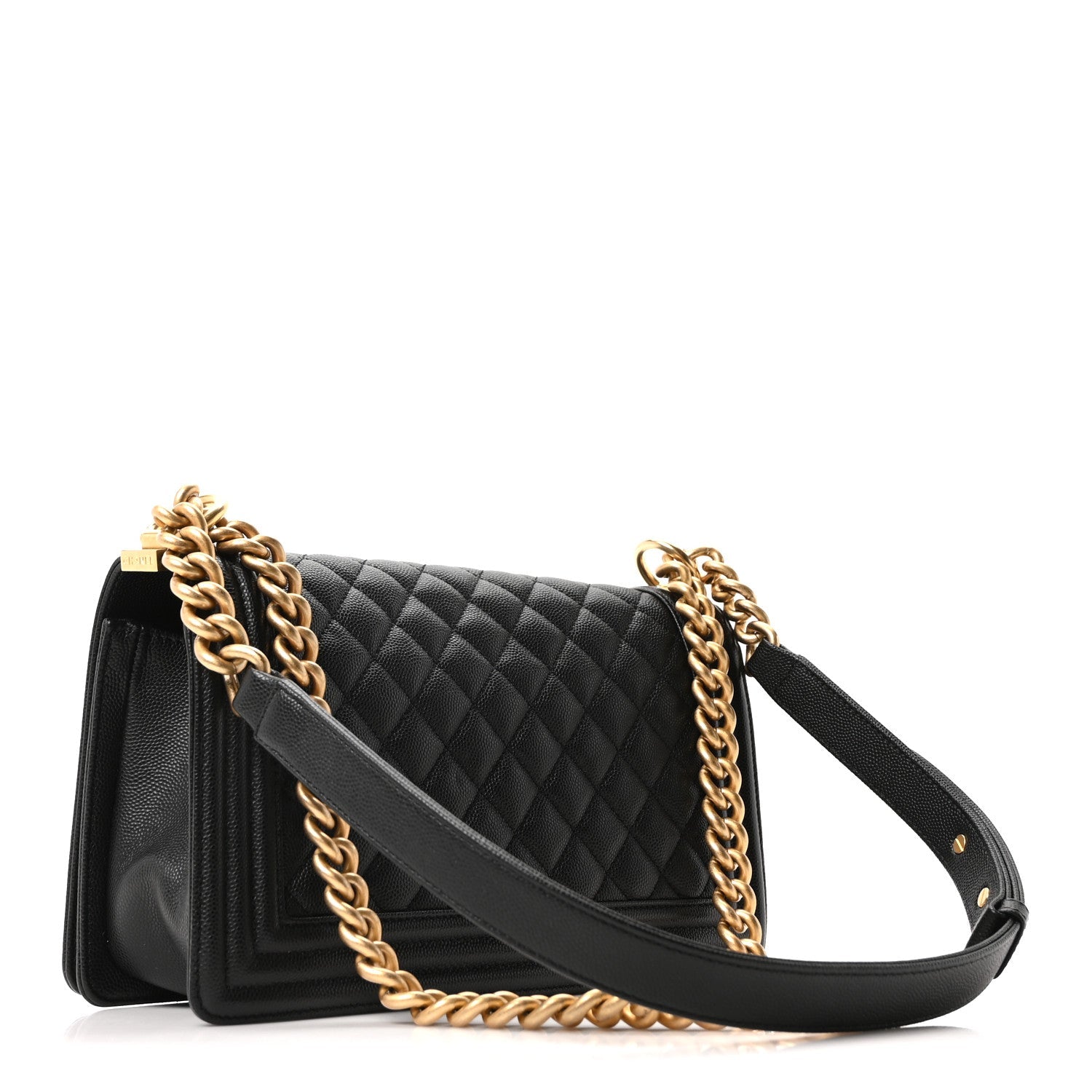 Chanel Caviar Quilted Medium Boy Flap Black