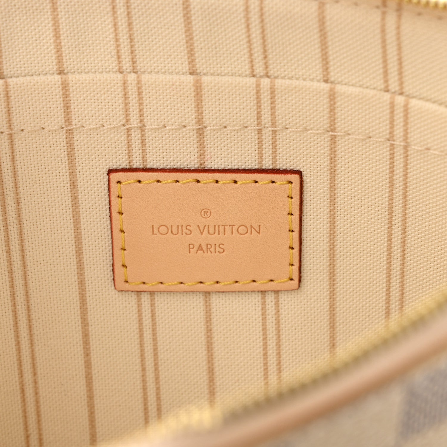 Louis Vuitton Damier Azur Neverfull MM GM Pochette