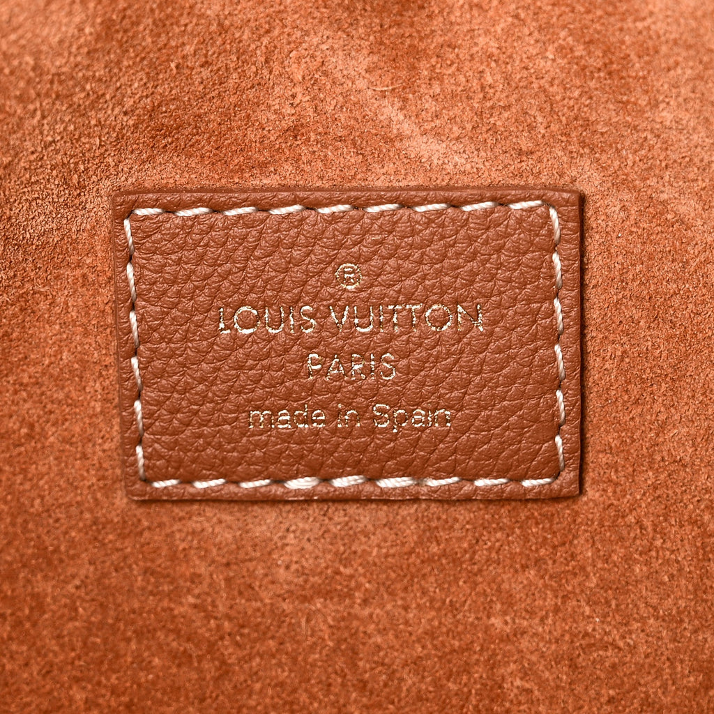 Louis Vuitton Grained Calfskin Low Key Hobo PM Cognac