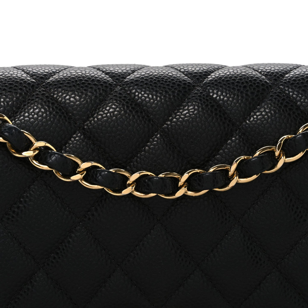 Chanel Caviar Quilted Medium Double Flap Black