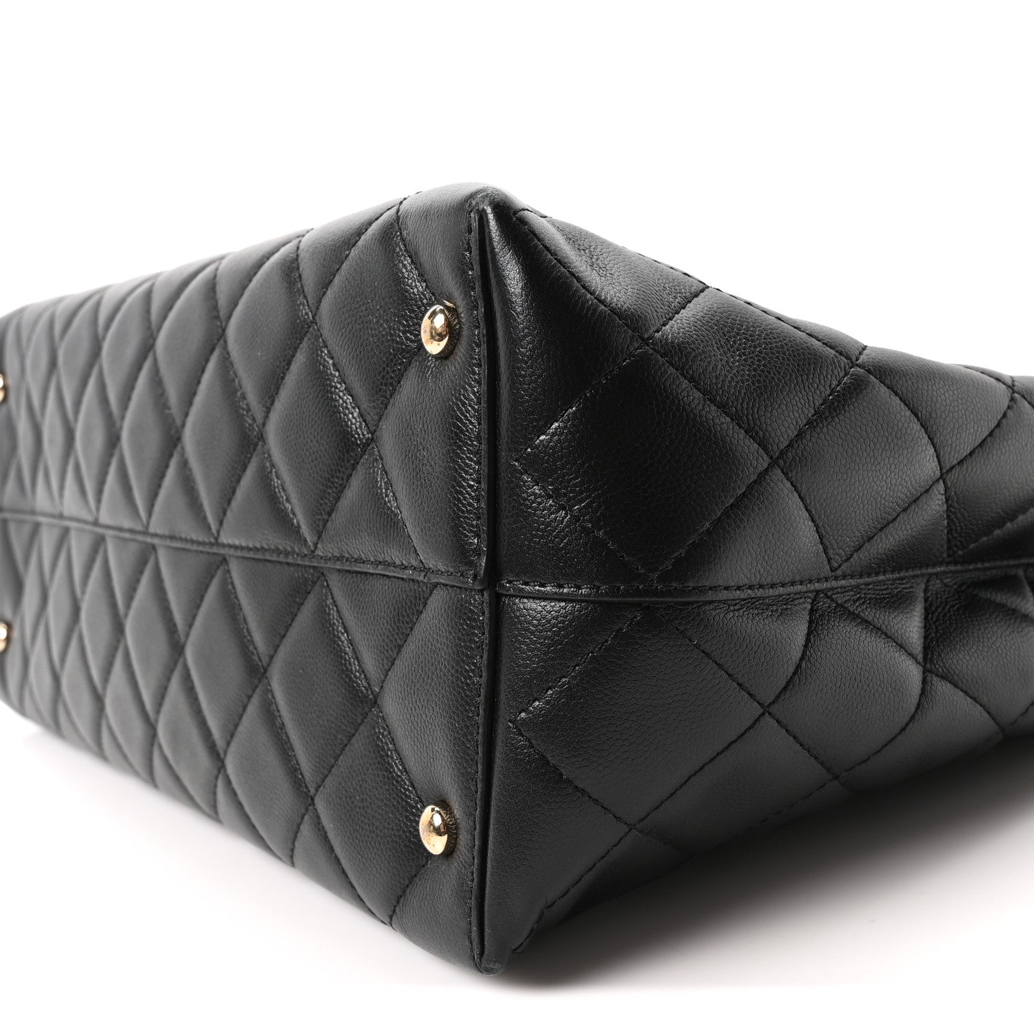 Chanel Caviar Quilted Small Shopping Tote Black
