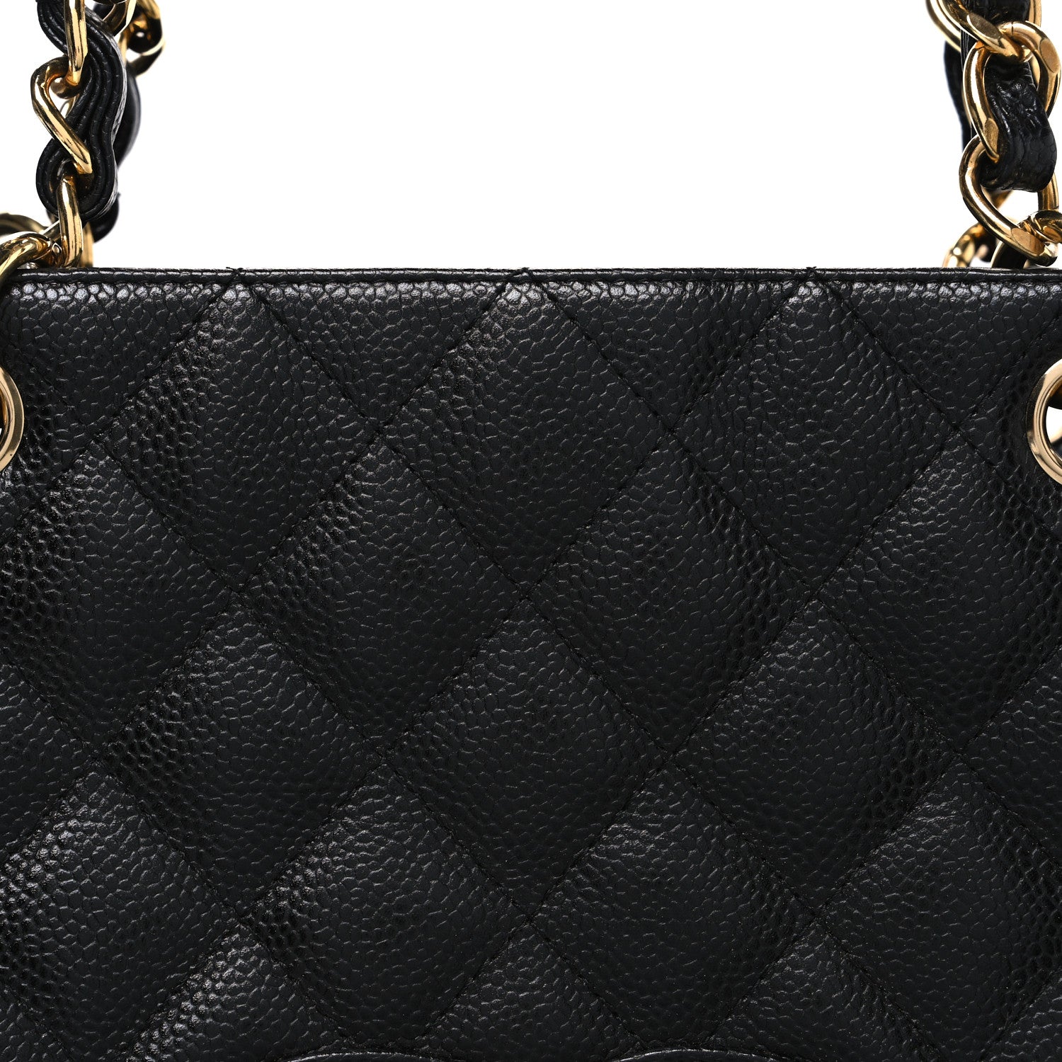 Chanel Caviar Quilted Petit Shopping Tote PST Black