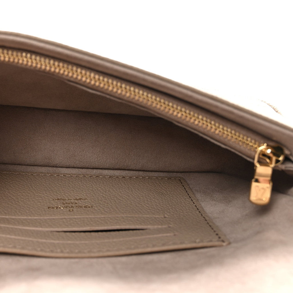 Louis Vuitton Empreinte Monogram Giant Ivy Wallet On Chain Tourterelle Creme