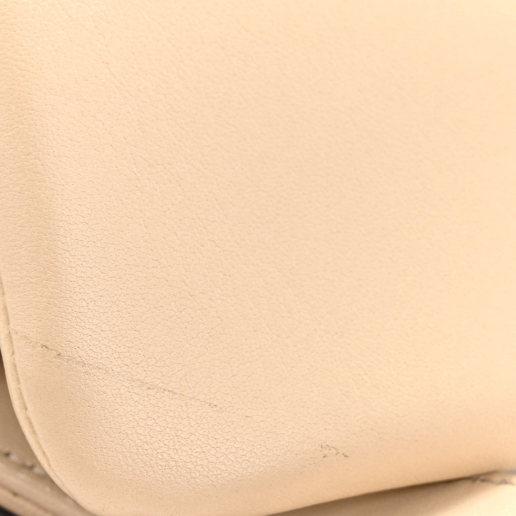 Chanel Lambskin Quilted Medium Chanel 19 Flap Beige