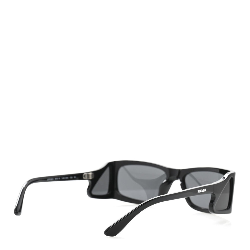 Prada Acetate Rectangular Sunglasses SPR B03 Black