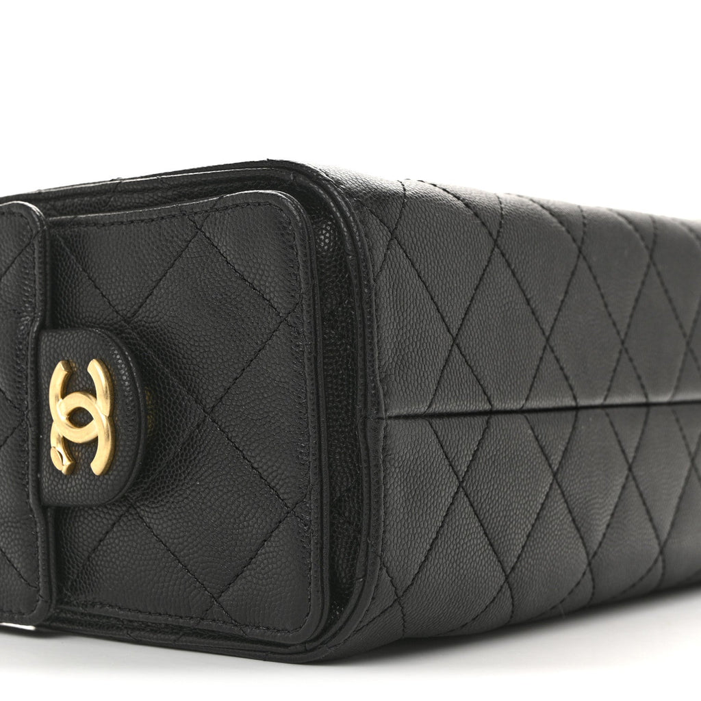 Chanel Caviar Quilted Mini Chanel 25 Handbag Black