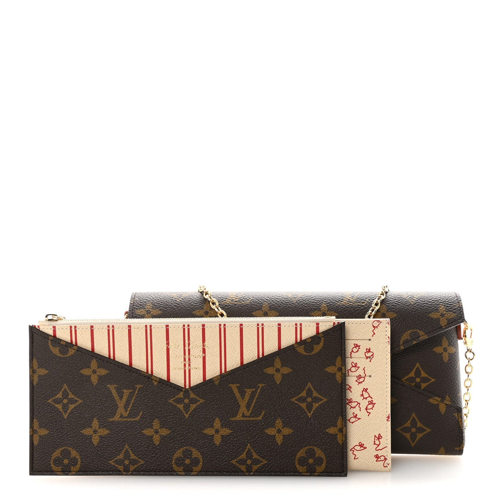 Louis Vuitton Monogram Grace Coddington Kirigami Organizer On Chain Beige