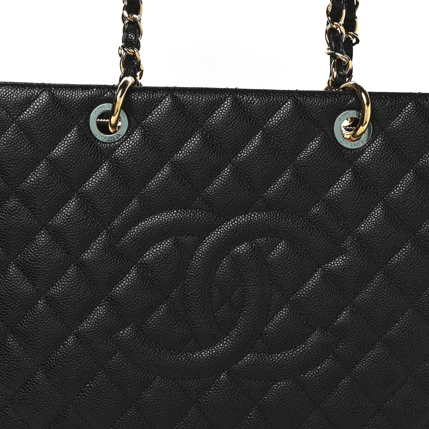 Chanel Caviar Quilted Grand Shopping Tote GST Black