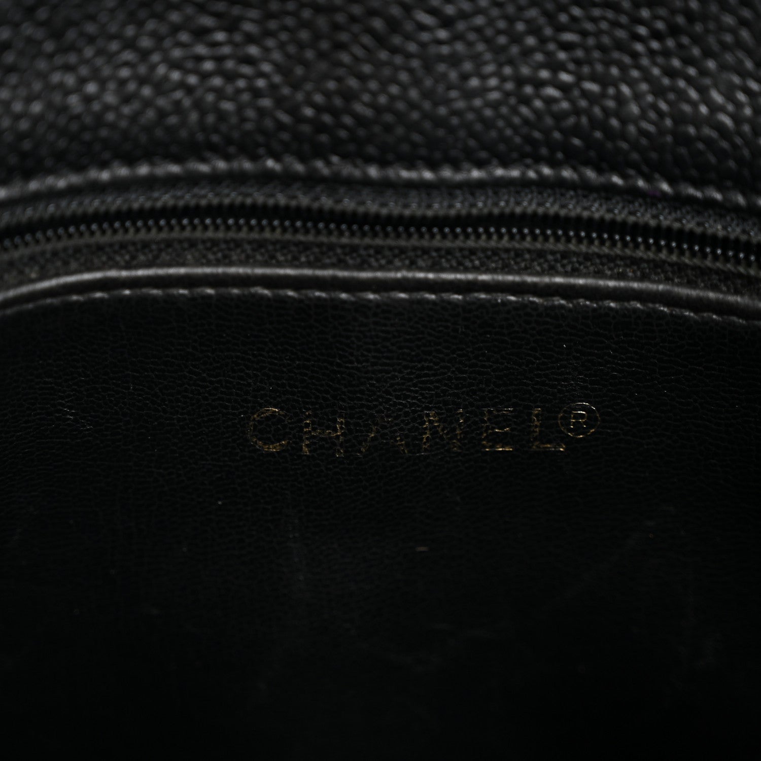 Chanel Caviar CC Flap Shoulder Bag Black