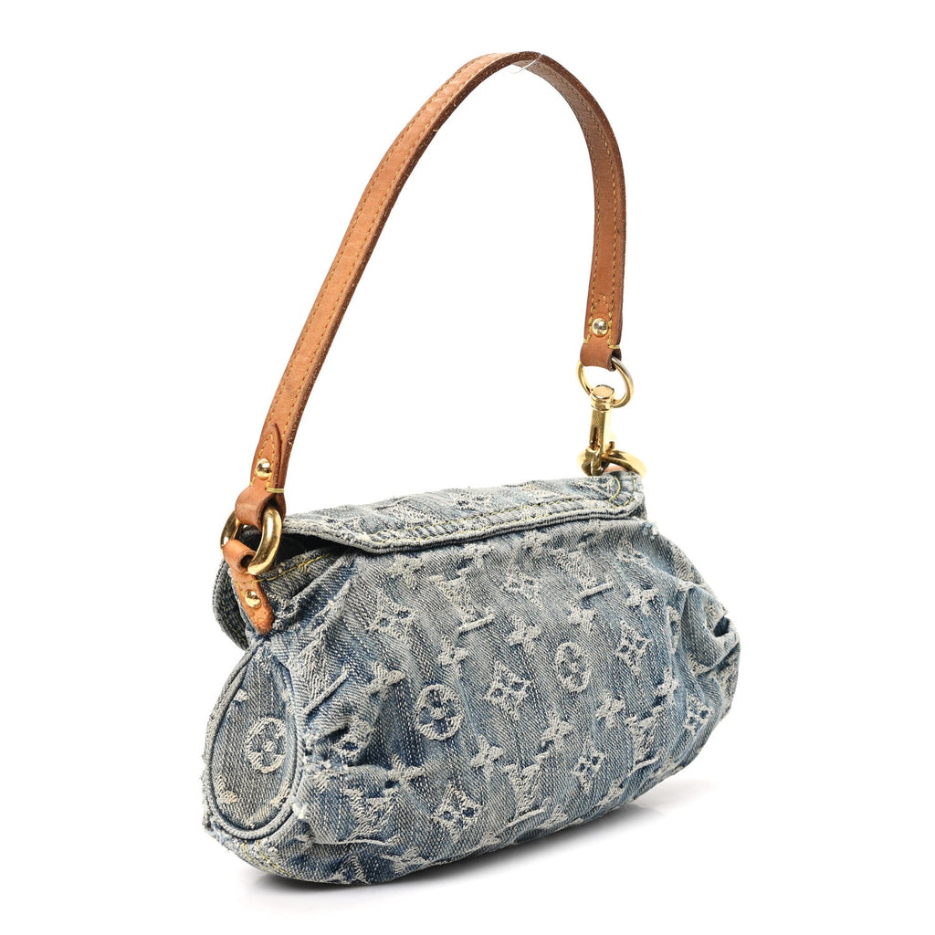 Louis Vuitton Monogram Denim Mini Pleaty Blue