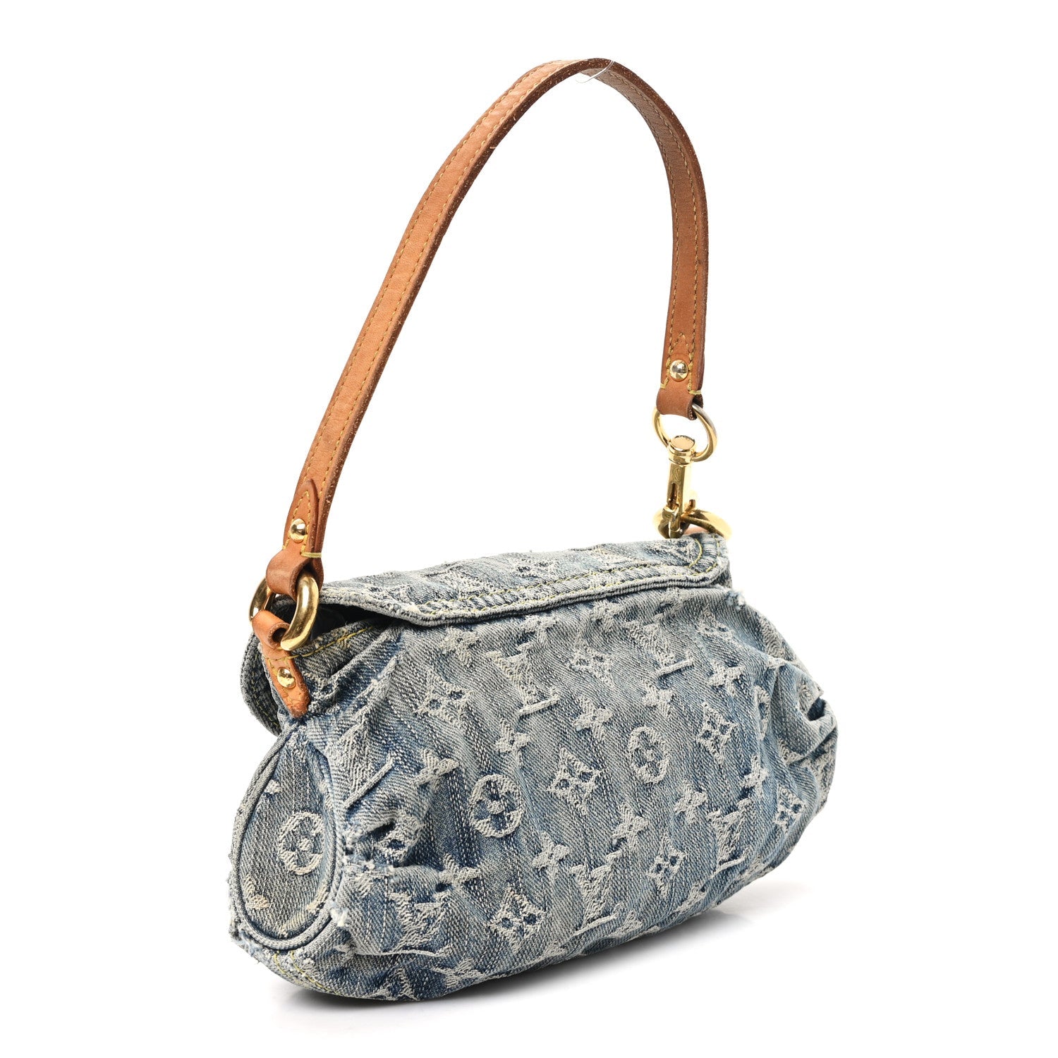 Louis Vuitton Monogram Denim Mini Pleaty Blue