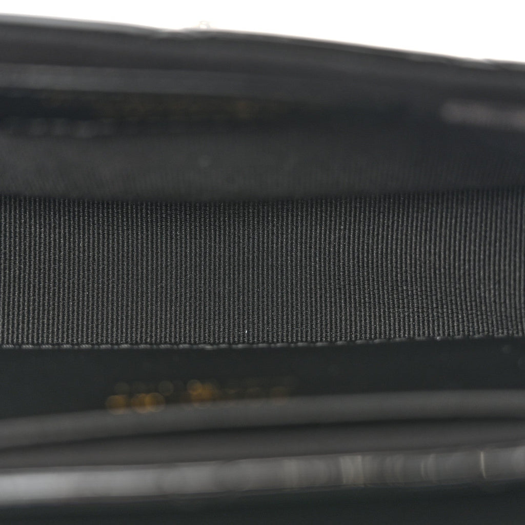 Chanel Patent Calfskin Quilted Mini Clutch Black