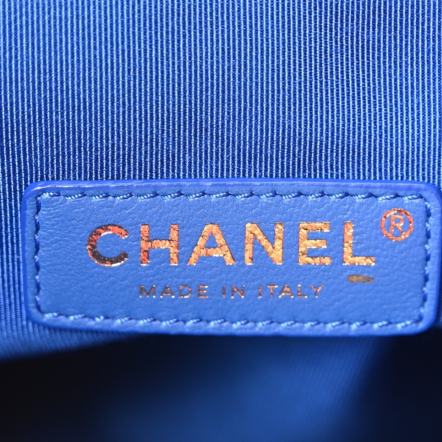 Chanel Lambskin Quilted Large 31 Shopping Bag Blue Red