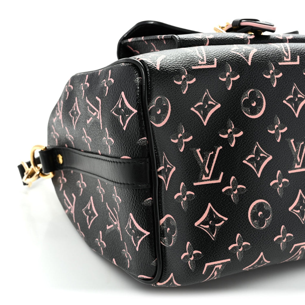 Louis Vuitton Monogram Fall for You Speedy Bandouliere 25 Black