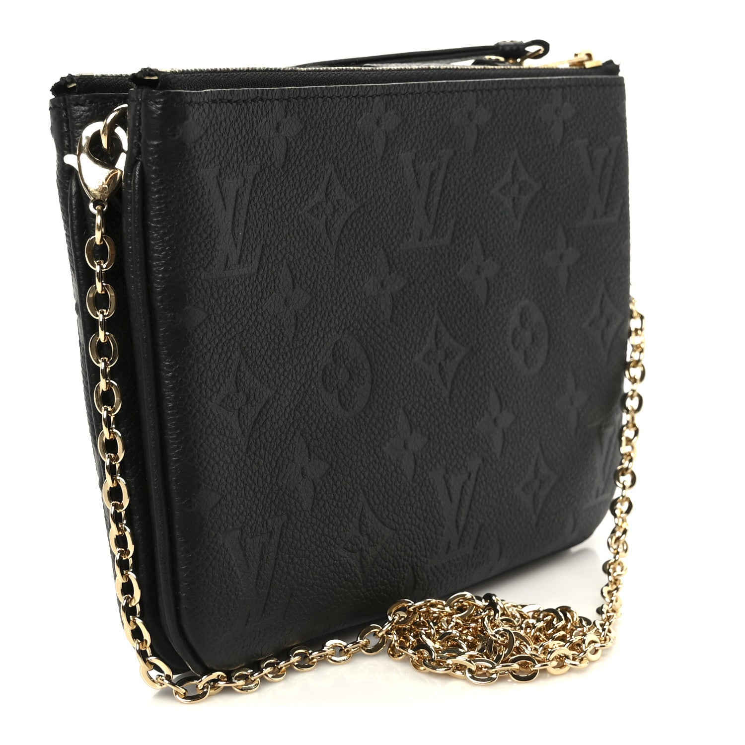 Louis Vuitton Empreinte Double Zip Pochette Black