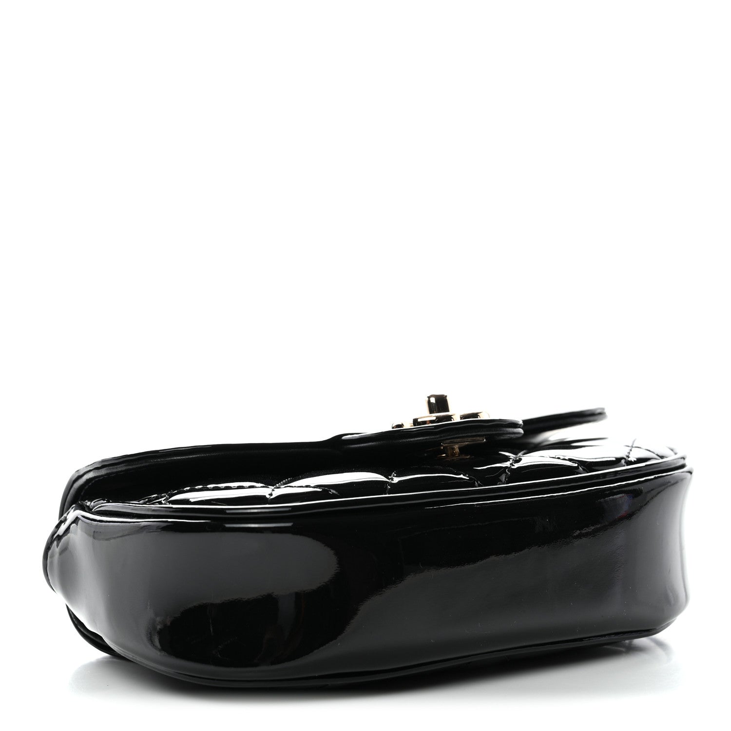 Chanel Patent Calfskin Quilted Mini Flap Black