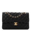Chanel Lambskin Quilted Small Double Flap Black