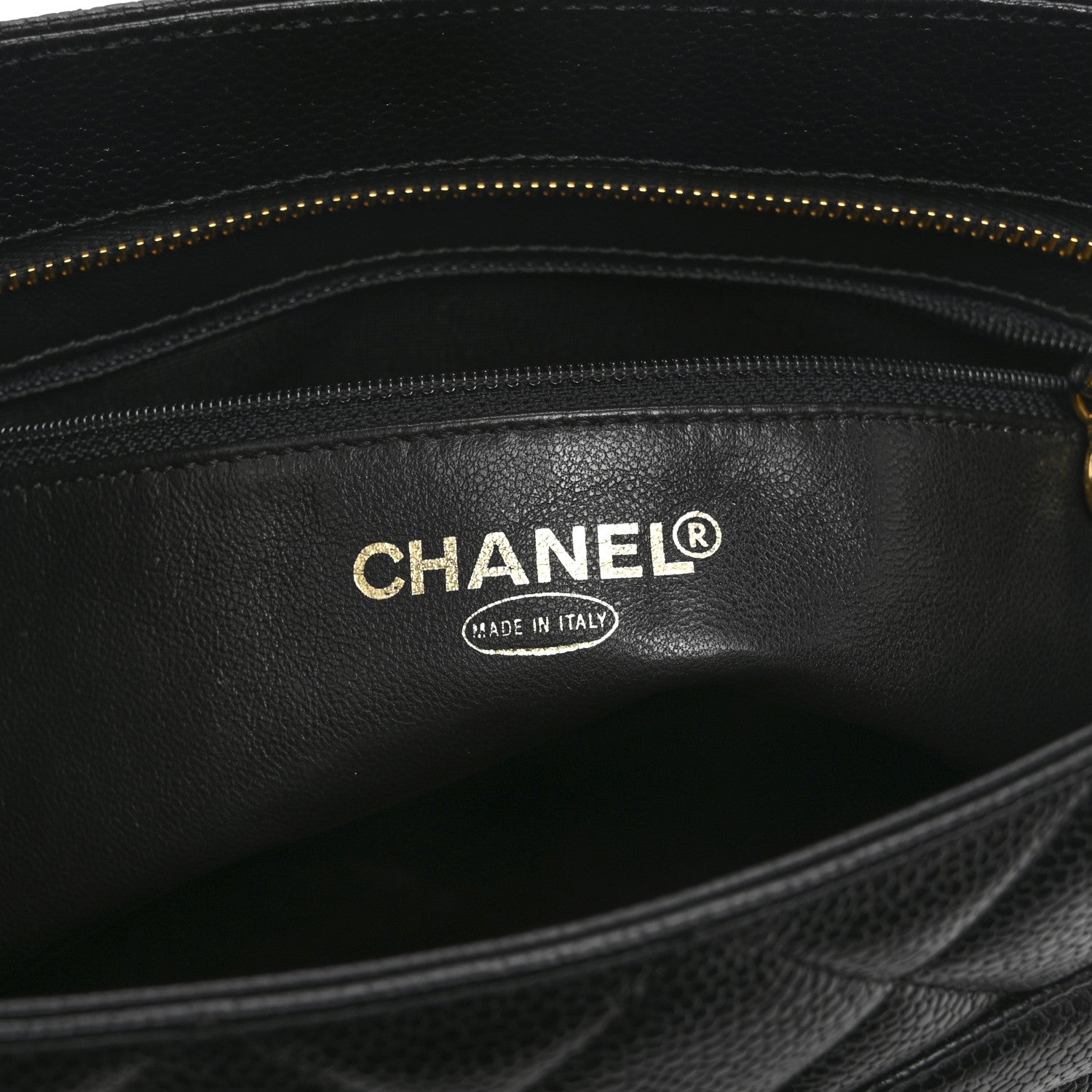 Chanel Caviar Quilted Medallion Tote Black