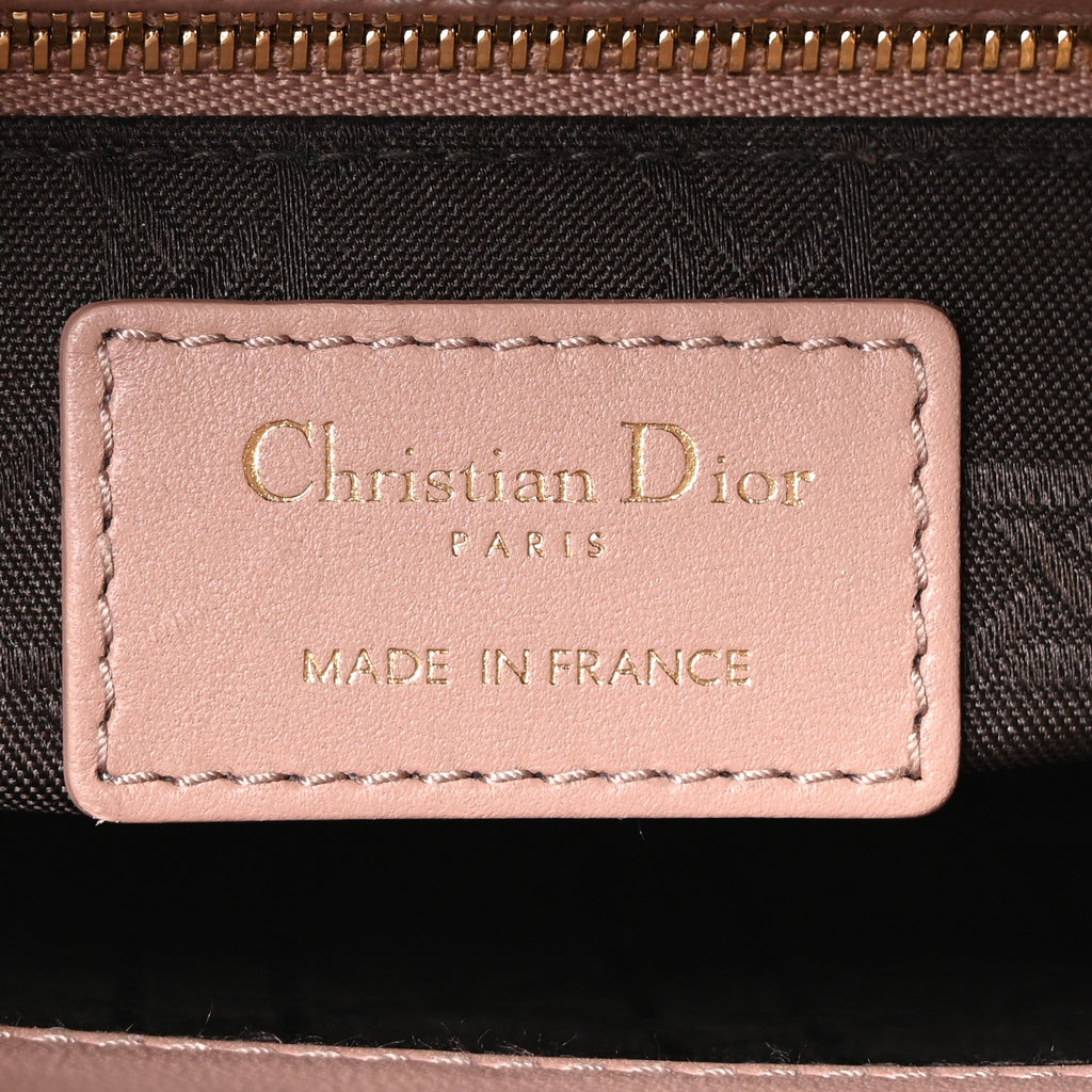 Christian Dior Lambskin Cannage Small My ABCDior Lady Dior Fard