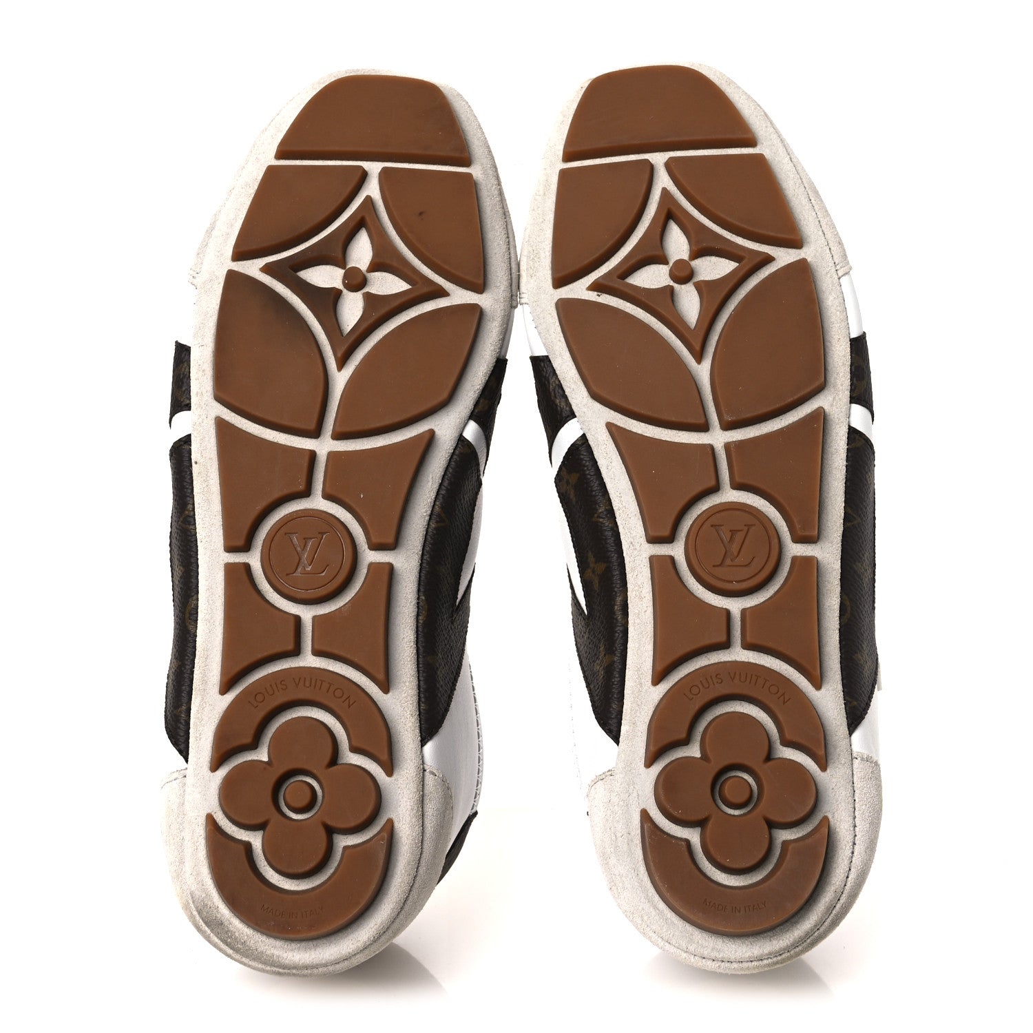 Louis Vuitton Monogram Calfskin Womens LV Sneakerina 37 White
