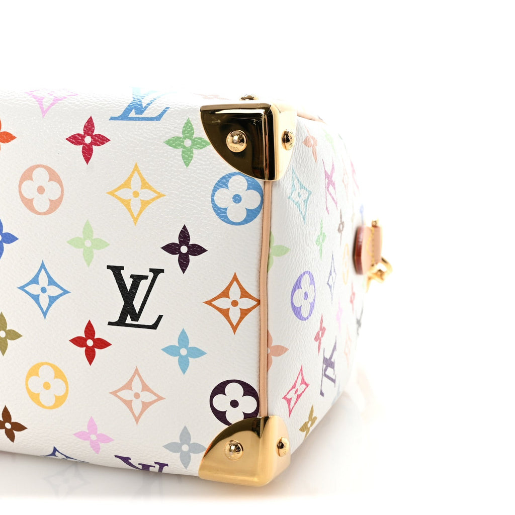 Louis Vuitton LV X TM Monogram Multicolor Speedy Bandouliere 25 White