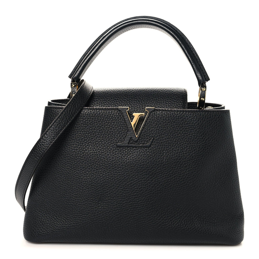 Louis Vuitton Taurillon Capucines PM Black