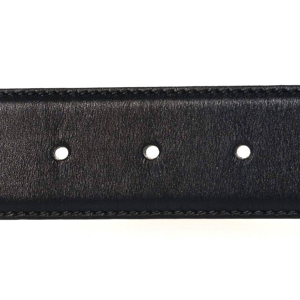 Gucci Calfskin Interlocking G 37mm Belt 90 36 Black