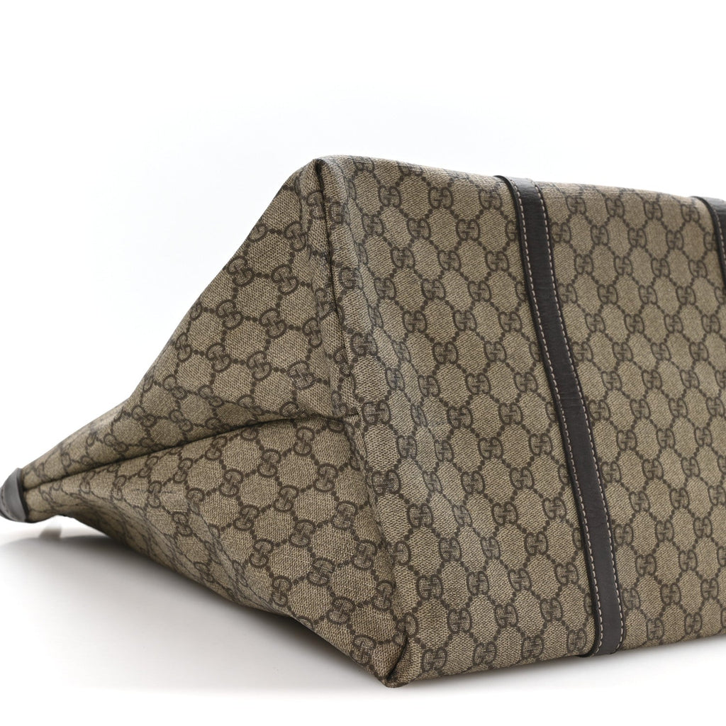 Gucci GG Plus Monogram Medium Joy Tote Dark Brown