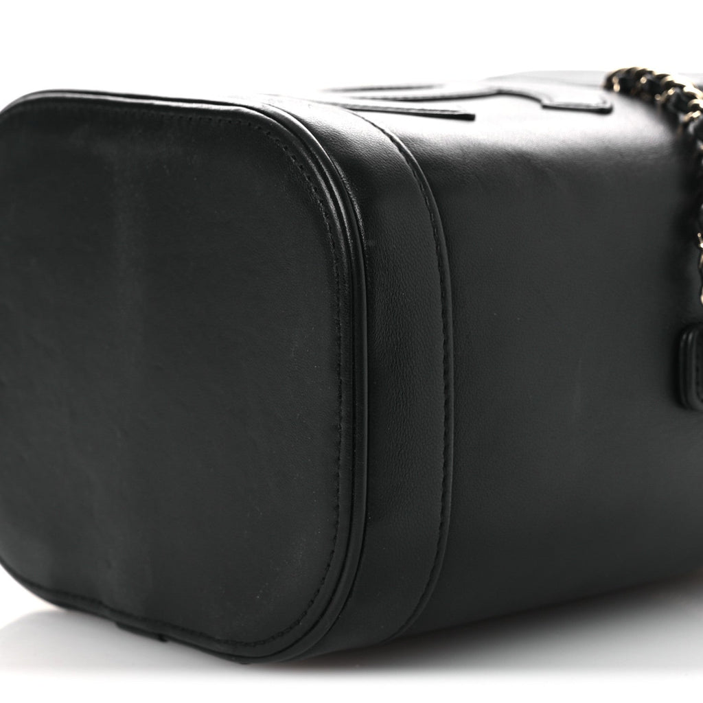 Chanel Lambskin Timeless Vanity Cosmetic Case Black