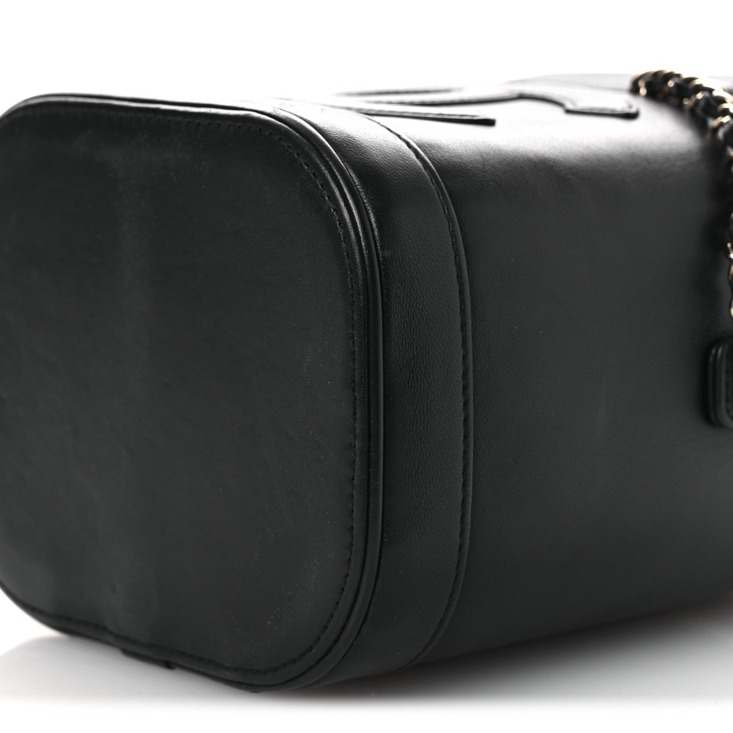 Chanel Lambskin Timeless Vanity Cosmetic Case Black